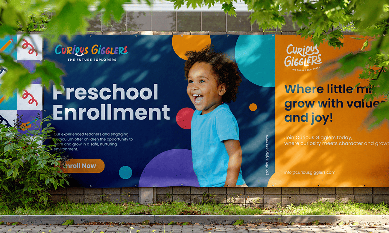 School wall graphics and branding