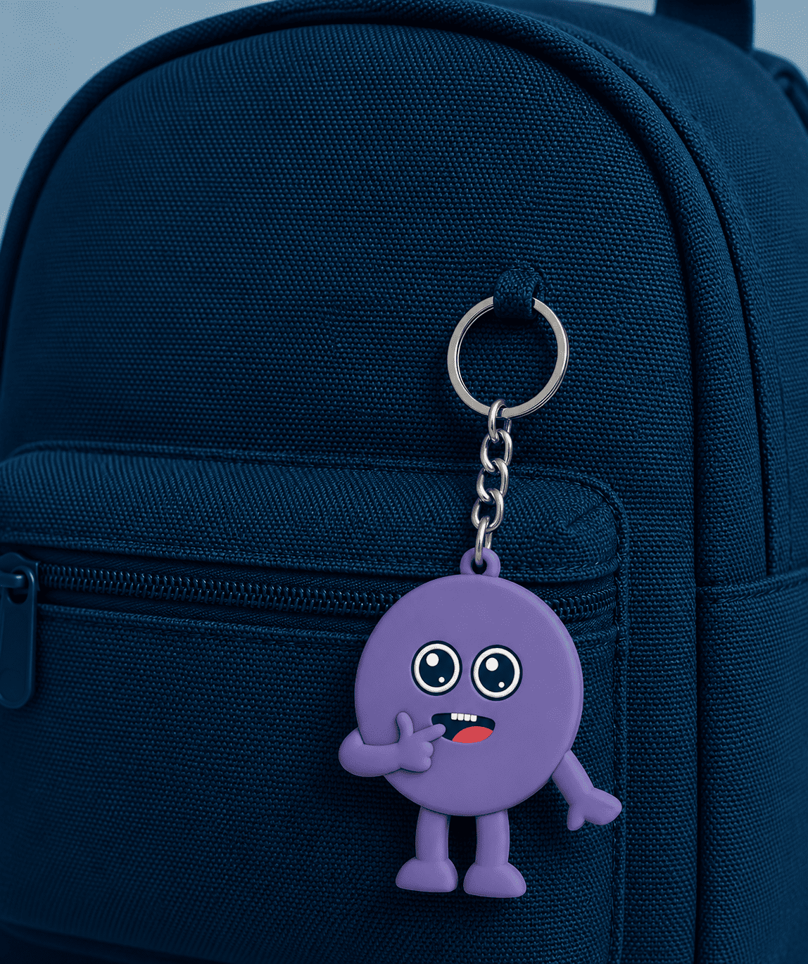 Curious Gigglers mascot keychain design