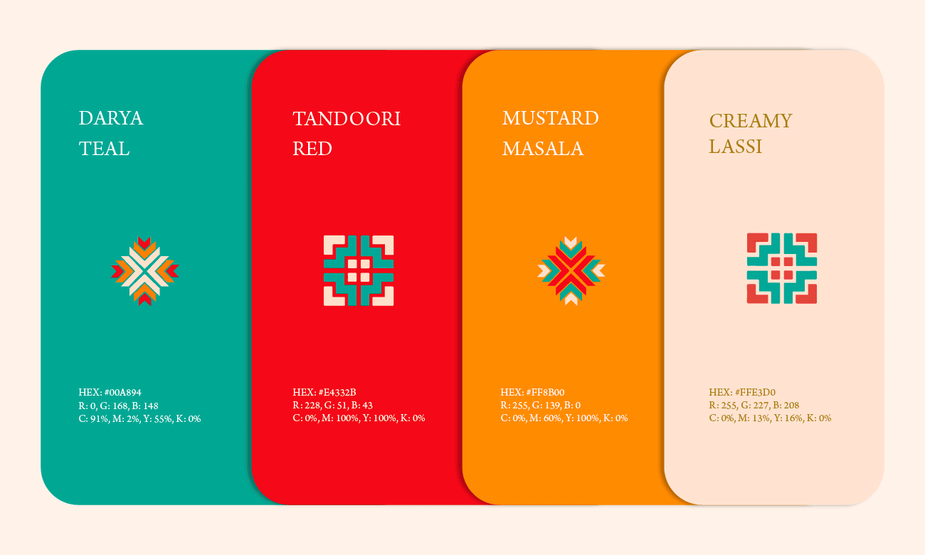 Punjabi Kadhai brand guidelines and visual identity system