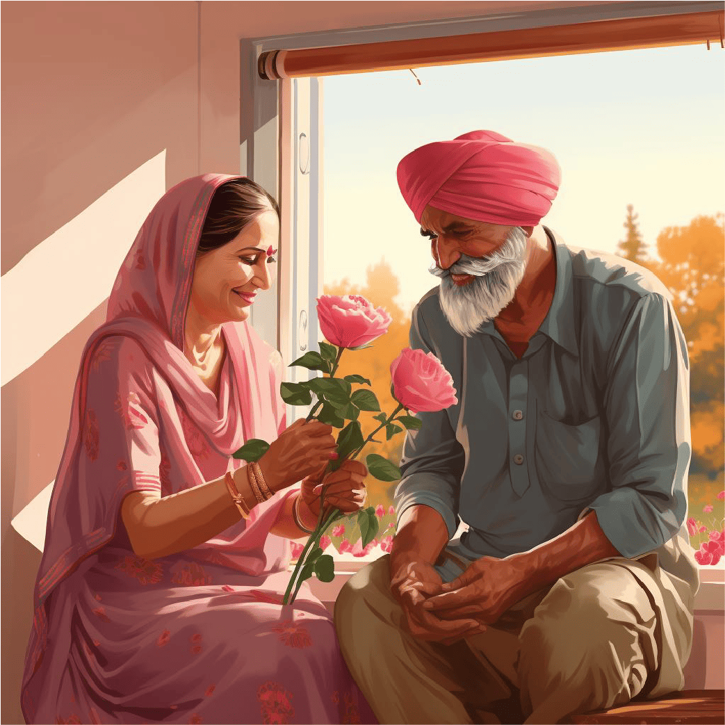 Illustration depicting the warmth and hospitality behind the Punjabi Kadhai brand