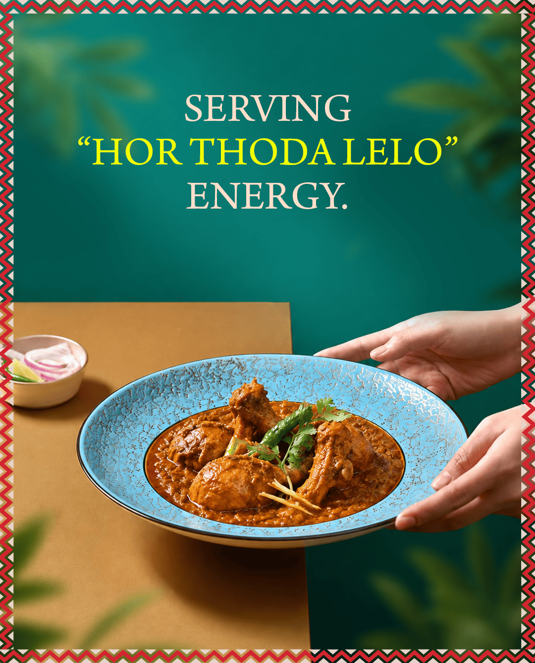 Punjabi Kadhai promotional poster design for restaurant marketing
