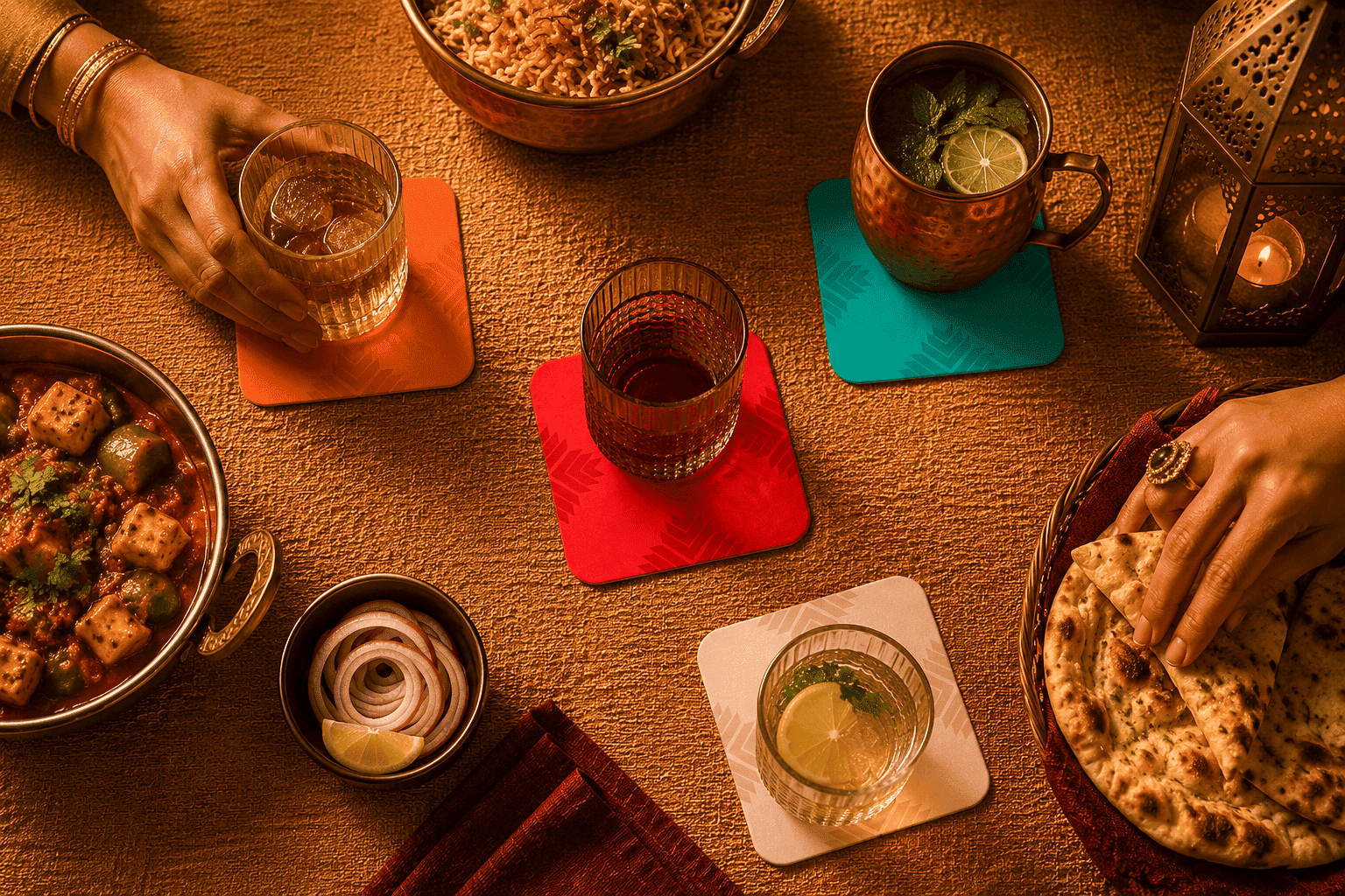 Restaurant brand identity system including logo, colours, typography, and graphics