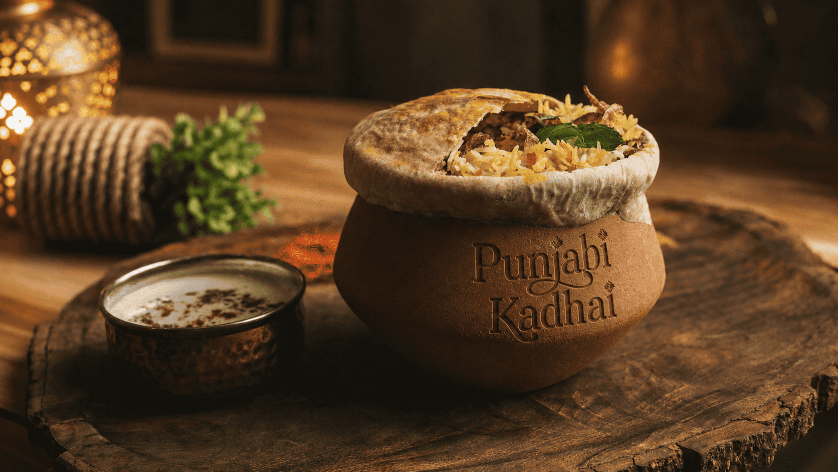 Punjabi Kadhai restaurant branding and visual identity designed by Chapter Red